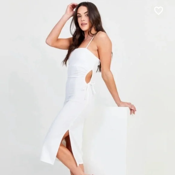 Altar'd State | Dresses | Nwt Altard State Dara Fitted Midi Dress With Side Cut Outs In White Size Xs | Poshmark Altar'd State | Dresses | Nwt Altard State Dara Fitted Midi Dress With Side Cut Outs In White Size Xs | Poshmark
